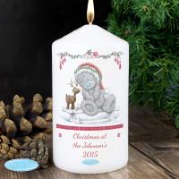 Personalised Me To You Christmas Reindeer Pillar Candle Extra Image 3 Preview